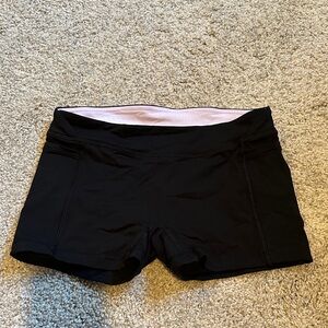Kids Black Athletic Shorts with Soft Waistband